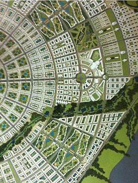  <p>The model of Konza City, a new development south of Nairobi.</p>